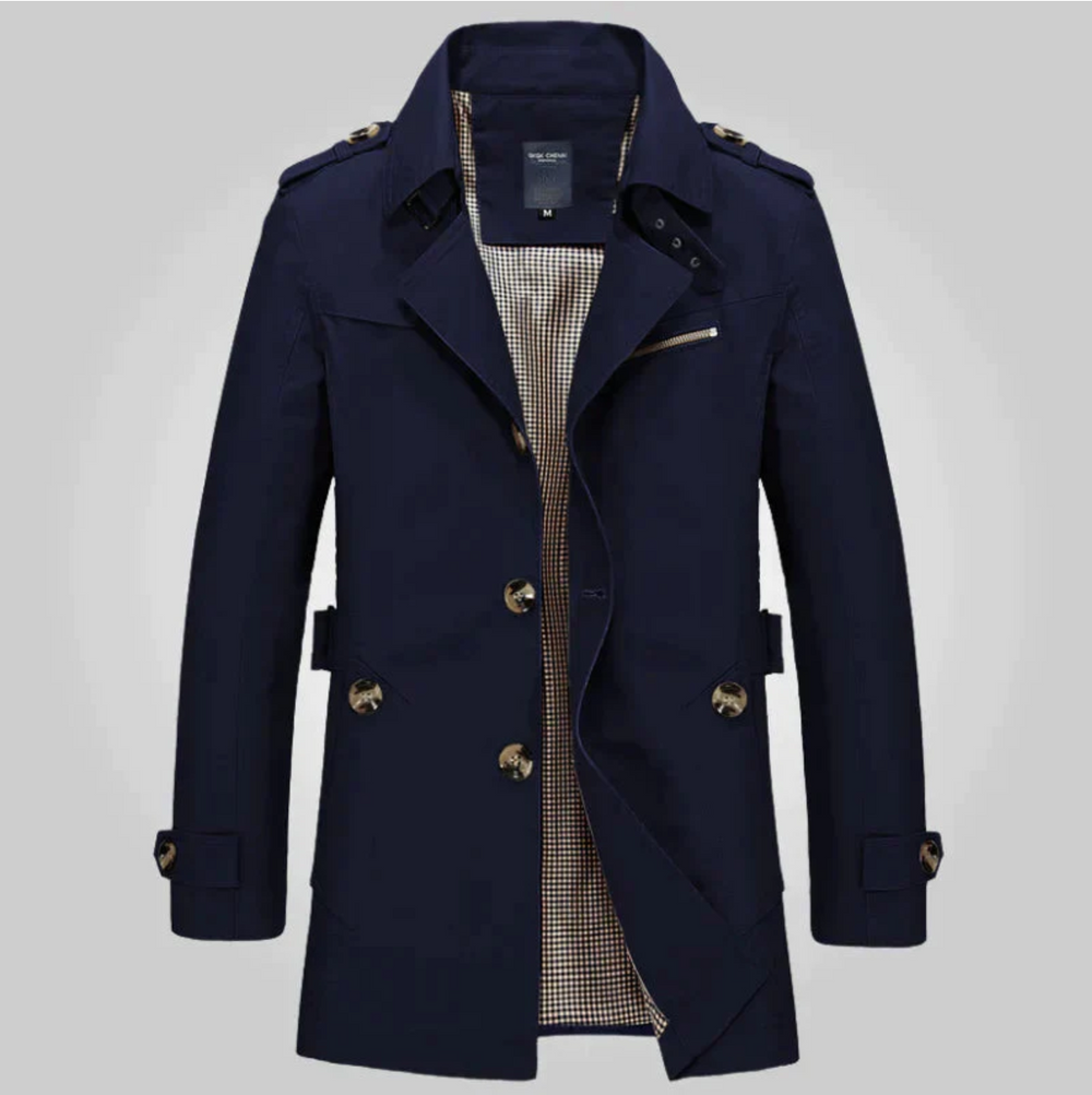 Benjamin | Trench Homme Col Boutons Épaulettes