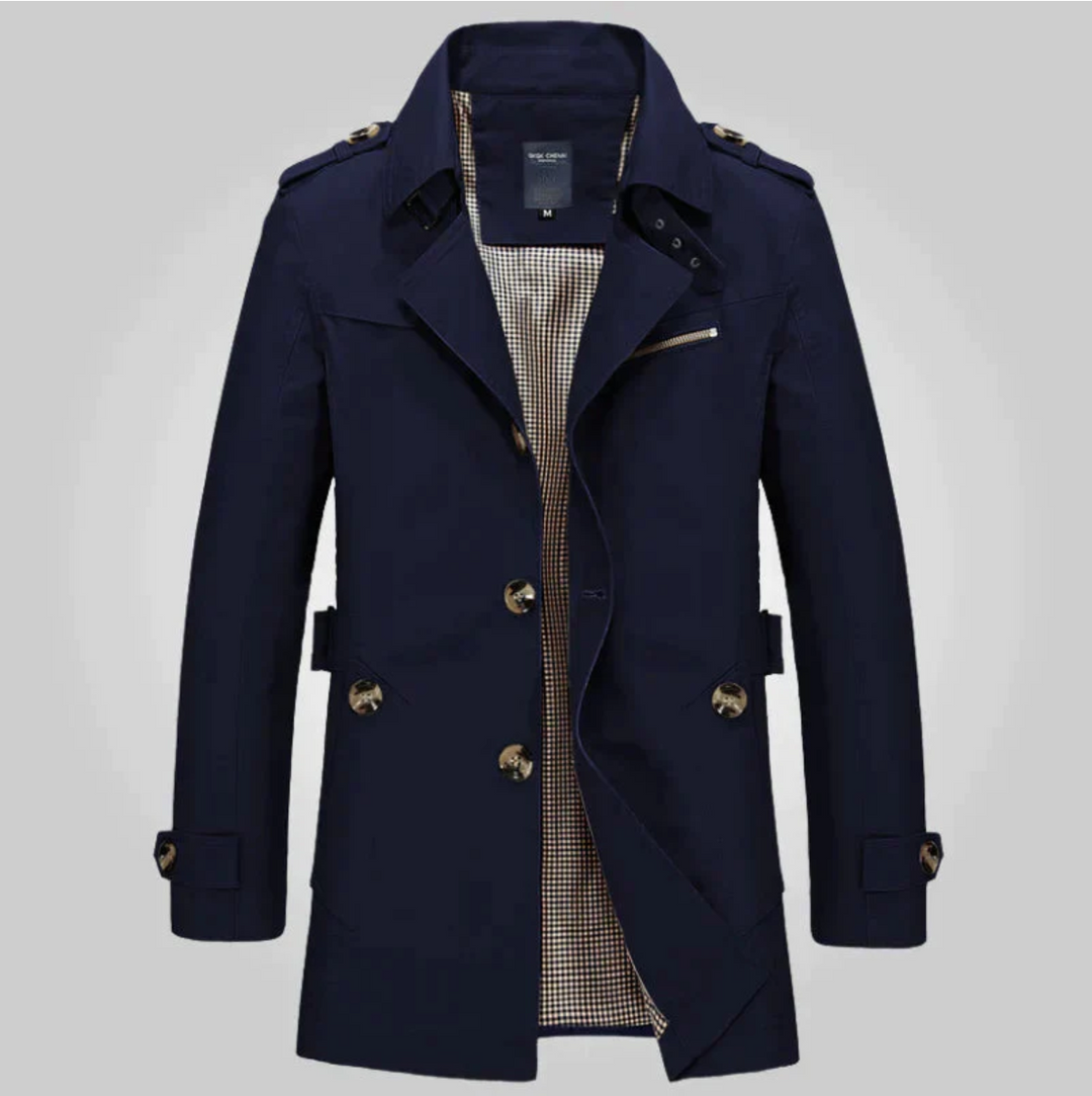 Benjamin | Trench Homme Col Boutons Épaulettes