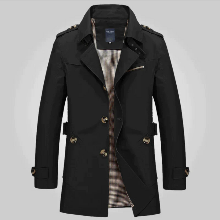 Benjamin | Trench Homme Col Boutons Épaulettes