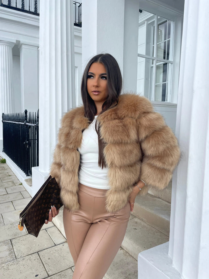 Clara | Veste en Fausse Fourrure Courte Femme