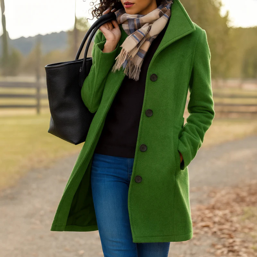 Lola | Manteau Long Femme Hiver Wool Blend