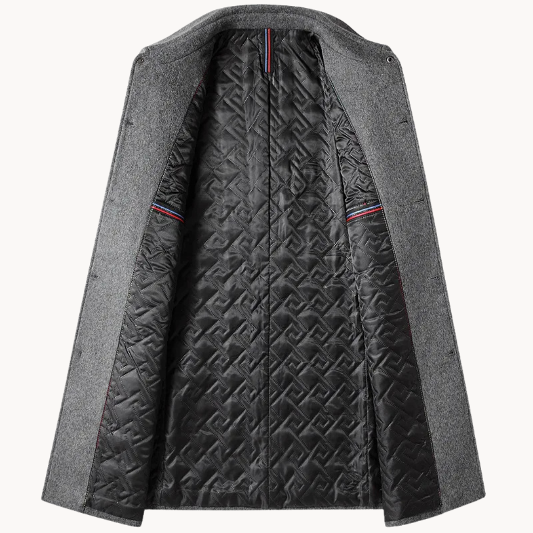 Lucas | Manteau en Laine Homme Coupe Ajustée Boutonné
