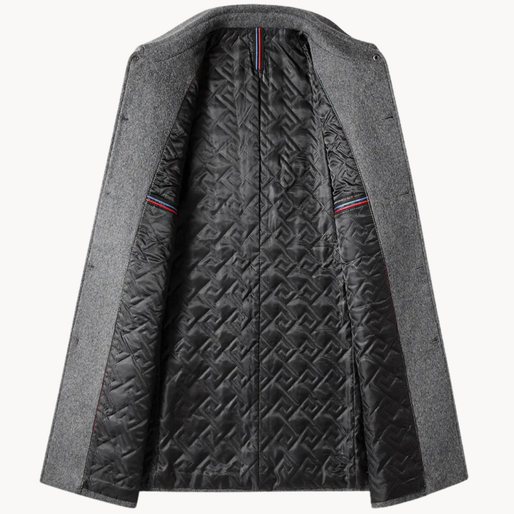 Lucas | Manteau en Laine Homme Coupe Ajustée Boutonné