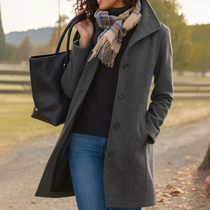 Lola | Manteau Long Femme Hiver Wool Blend