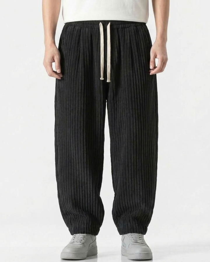 Julien | Pantalon en Velours Côtelé à Cordon de Serrage