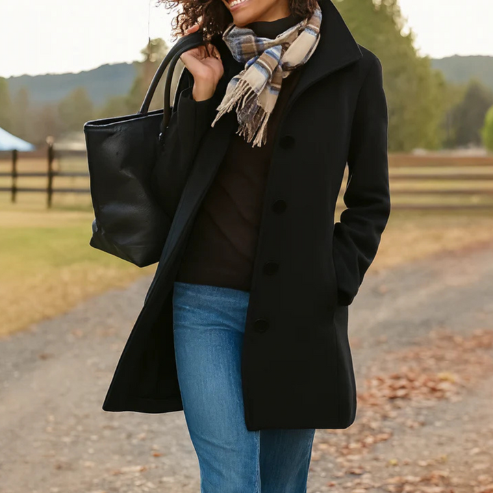 Lola | Manteau Long Femme Hiver Wool Blend