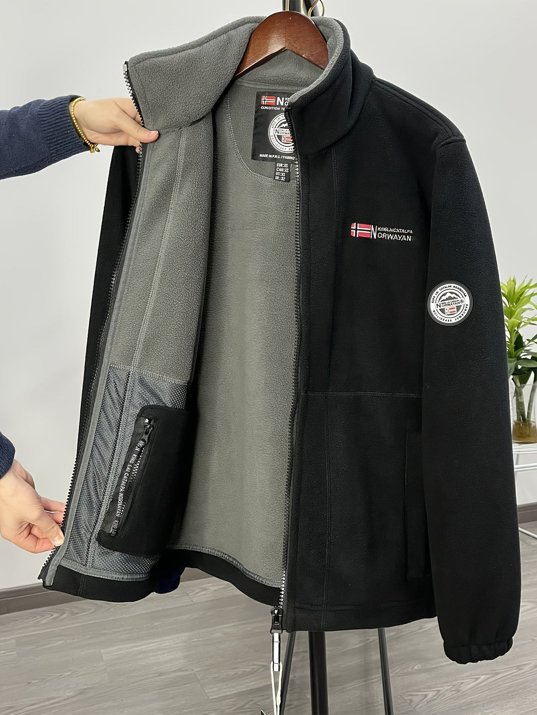 Victor | Veste Polaire Homme Col Montant Zip