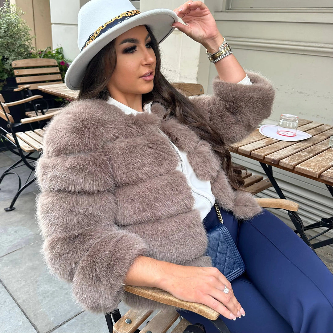 Clara | Veste en Fausse Fourrure Courte Femme
