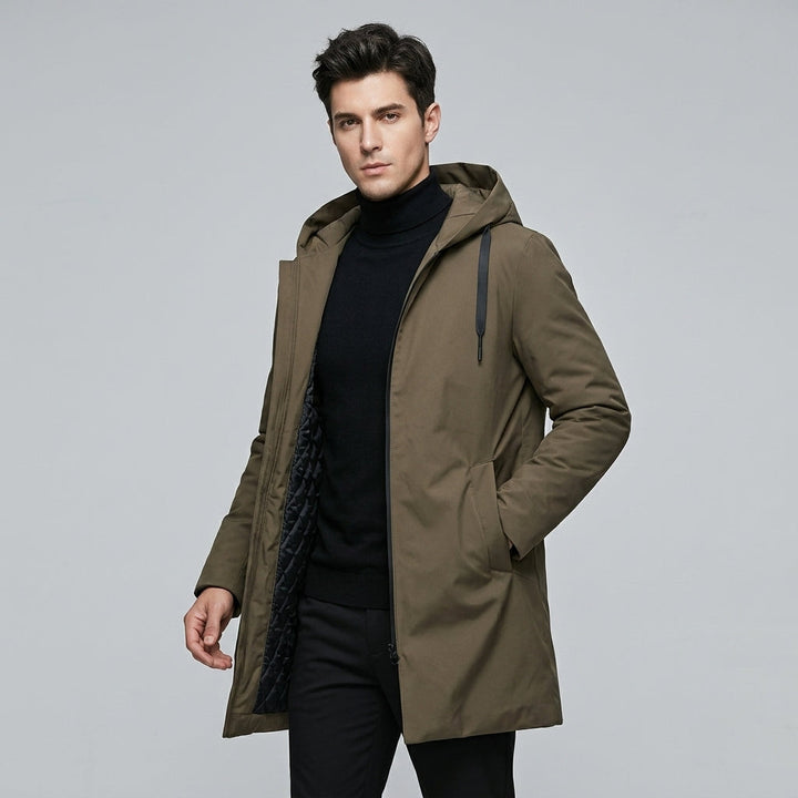 Nicolas | Manteau Homme Capuche Matelassé Fermeture Zip