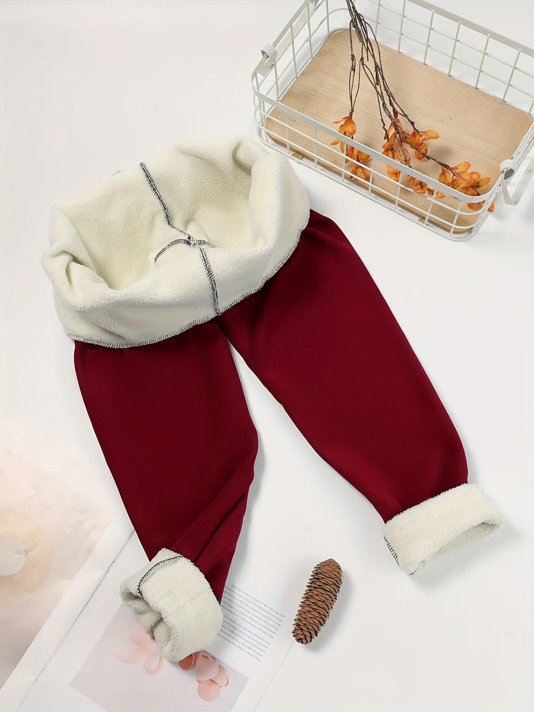 Noémie | Legging Femme Doublé Polaire Taille Haute