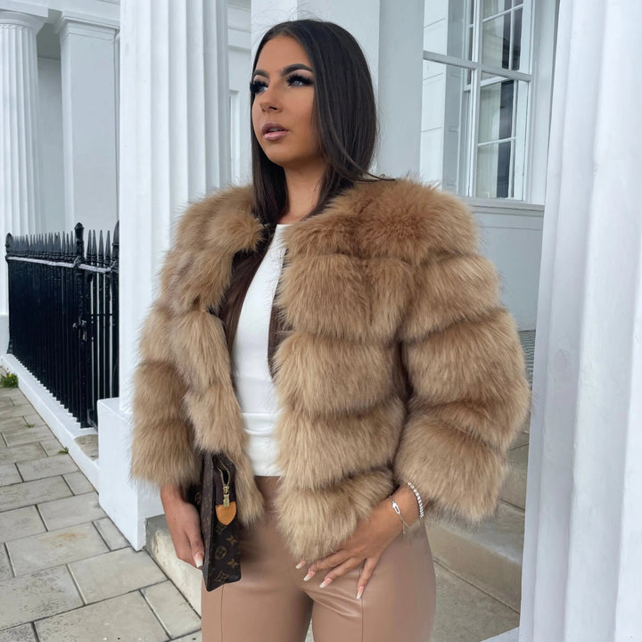Clara | Veste en Fausse Fourrure Courte Femme