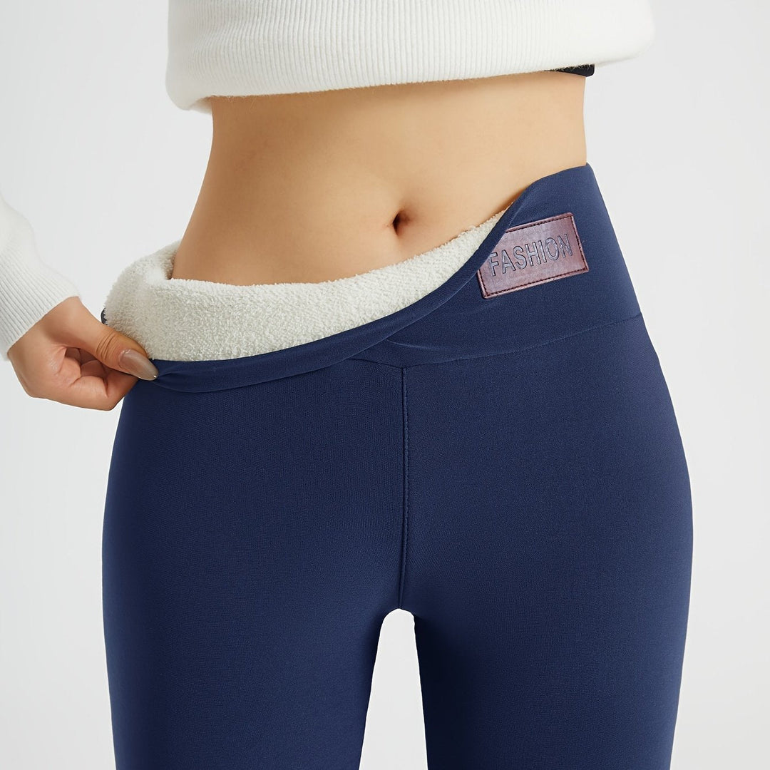 Noémie | Legging Femme Doublé Polaire Taille Haute