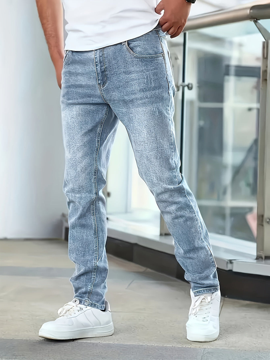 Nathan | Jean Homme Coupe Droite Denim