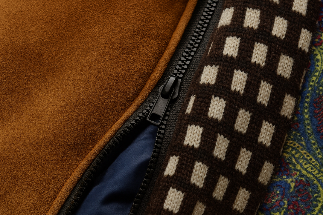 Clément | Manteau Homme Col Contrasté Boutonné Laine