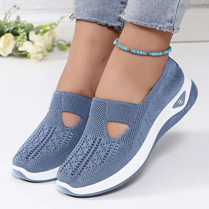 Adèle | Basket Femme Slip-On Tricot Ajouré