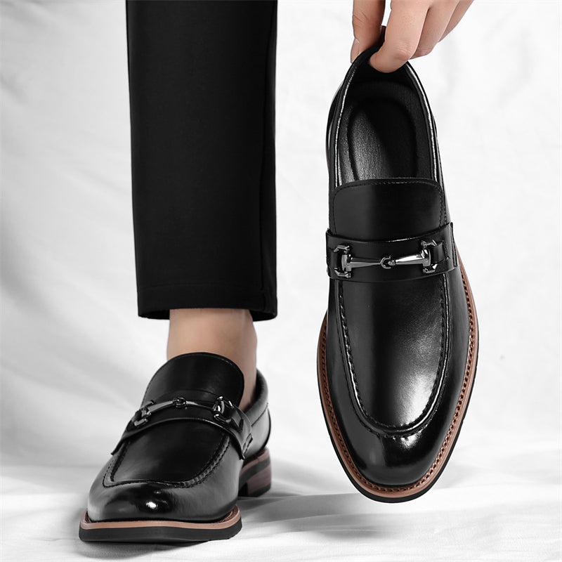 Adrien | Mocassin Homme Cuir Boucle Métal