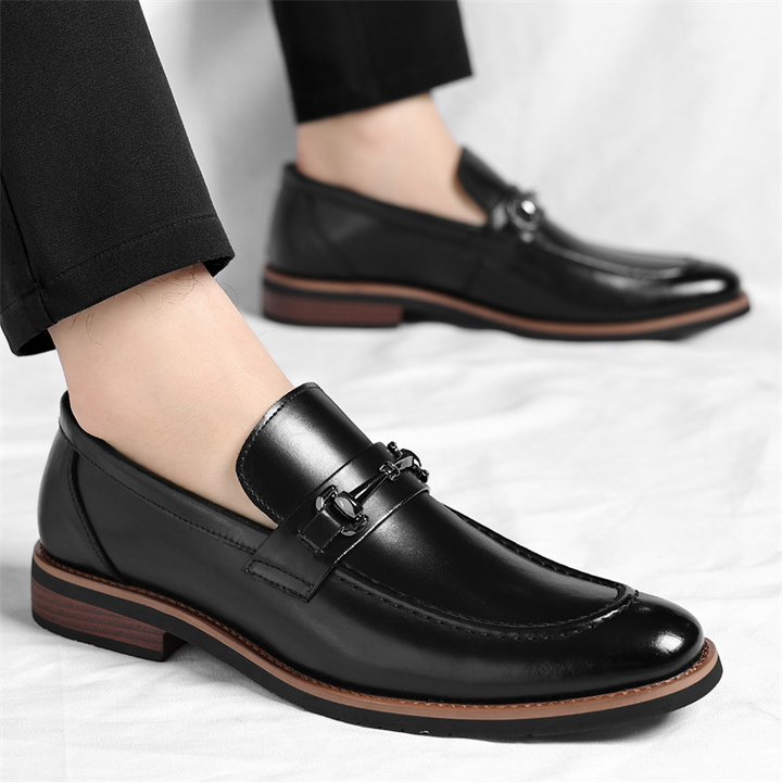 Adrien | Mocassin Homme Cuir Boucle Métal