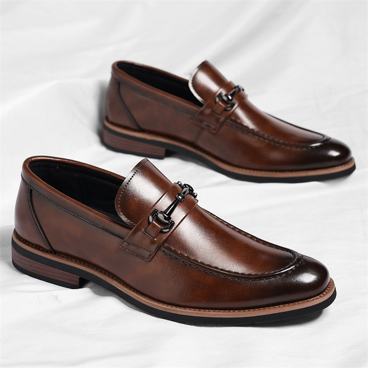 Adrien | Mocassin Homme Cuir Boucle Métal