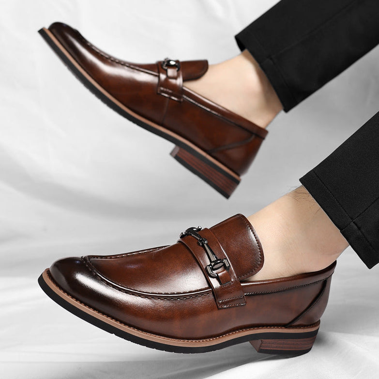 Adrien | Mocassin Homme Cuir Boucle Métal