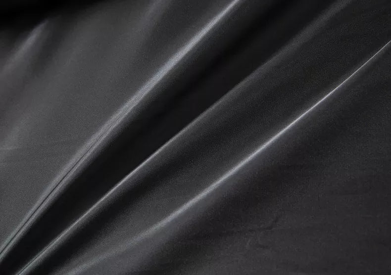 Alexis | Caban Homme Noir Laine Col Montant