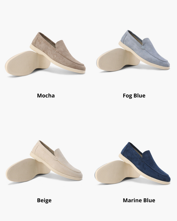 Alexis | Mocassin Homme en Daim Semelle Blanche