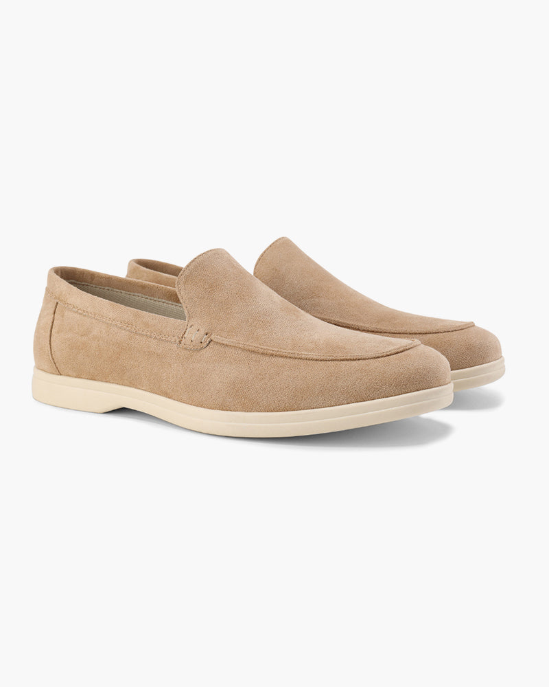 Alexis | Mocassin Homme en Daim Semelle Blanche