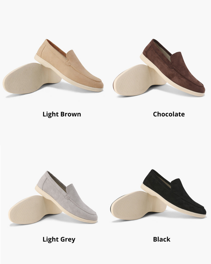Alexis | Mocassin Homme en Daim Semelle Blanche