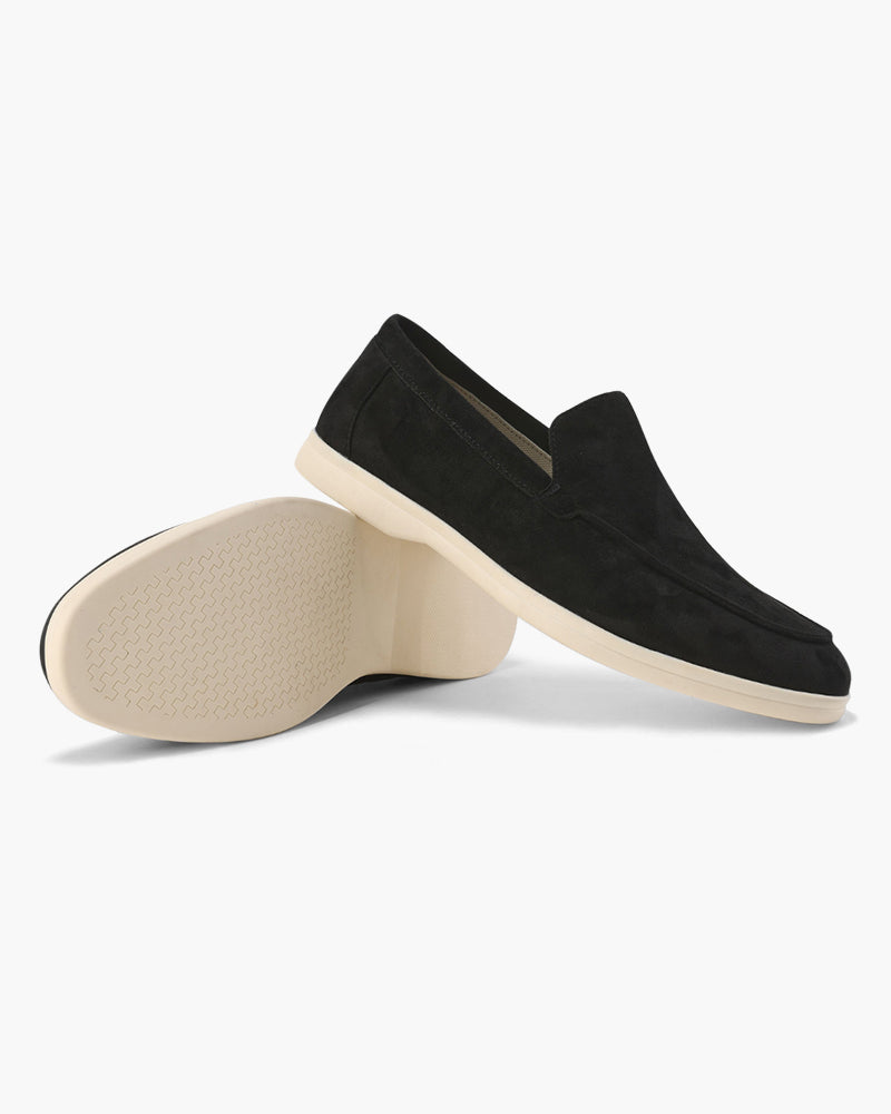 Alexis | Mocassin Homme en Daim Semelle Blanche