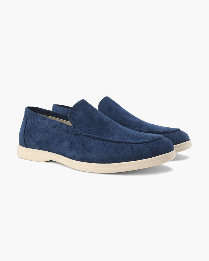 Alexis | Mocassin Homme en Daim Semelle Blanche