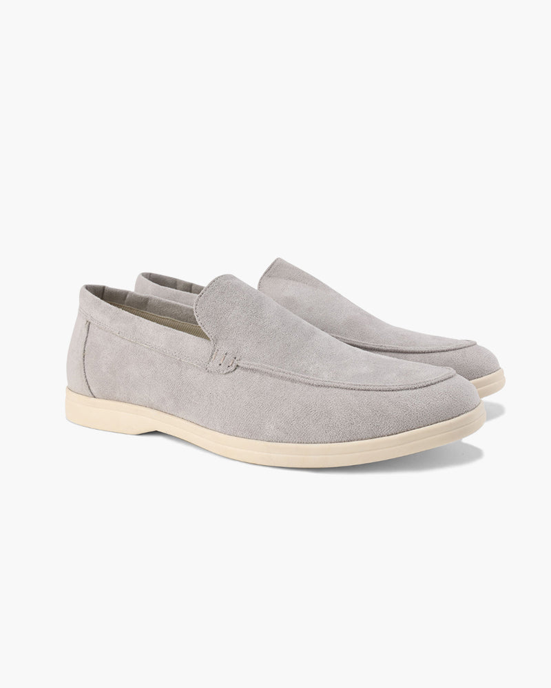Alexis | Mocassin Homme en Daim Semelle Blanche