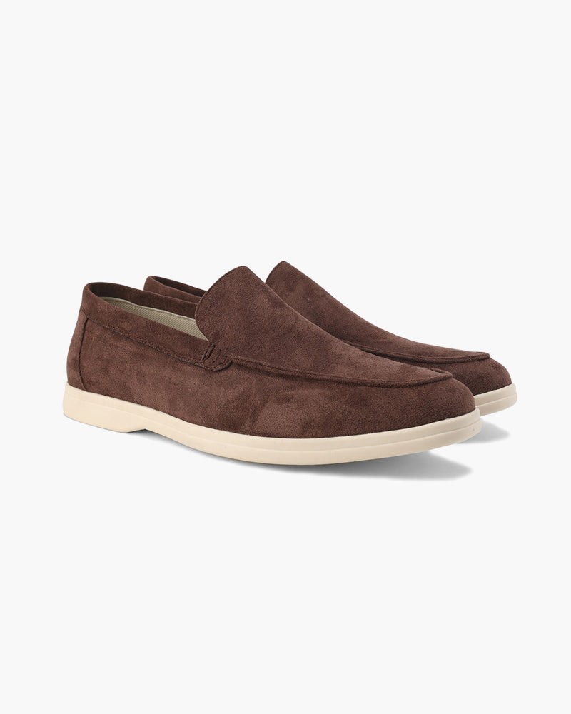 Alexis | Mocassin Homme en Daim Semelle Blanche