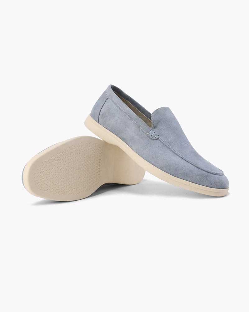 Alexis | Mocassin Homme en Daim Semelle Blanche