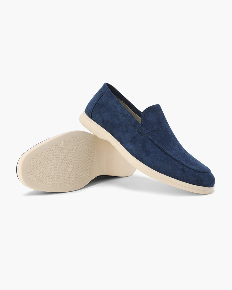 Alexis | Mocassin Homme en Daim Semelle Blanche