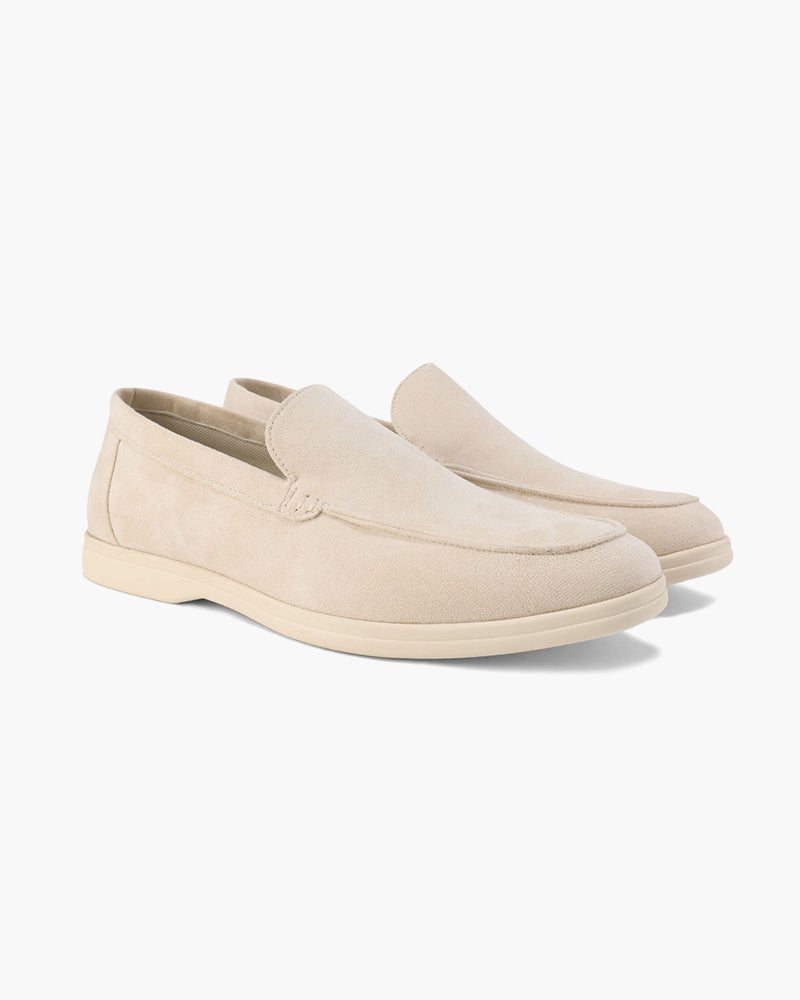 Alexis | Mocassin Homme en Daim Semelle Blanche