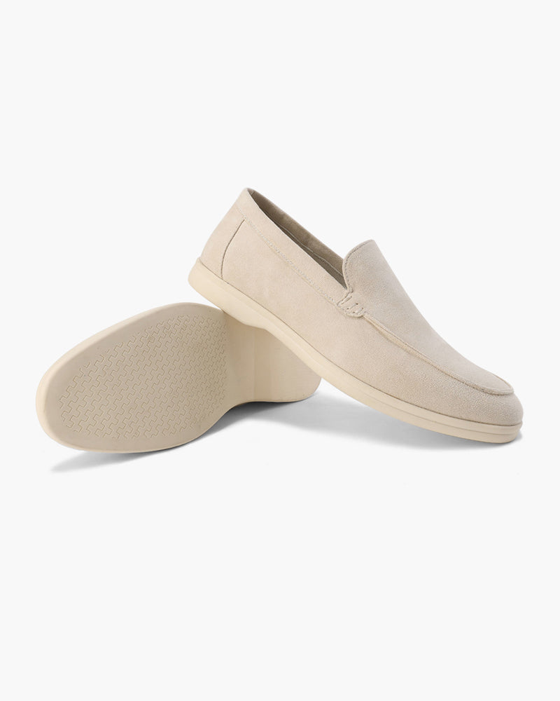 Alexis | Mocassin Homme en Daim Semelle Blanche