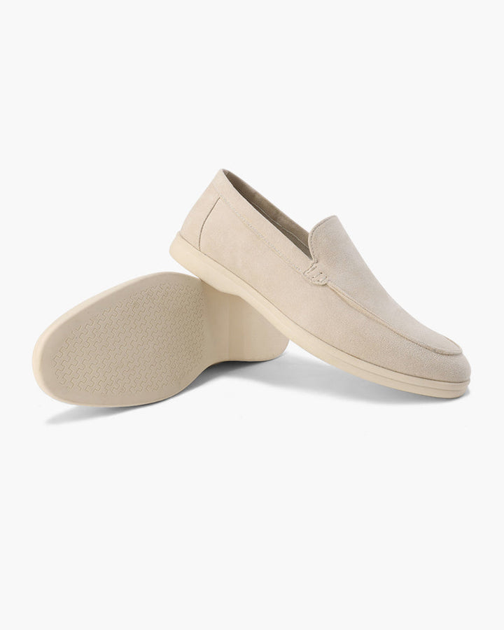 Alexis | Mocassin Homme en Daim Semelle Blanche