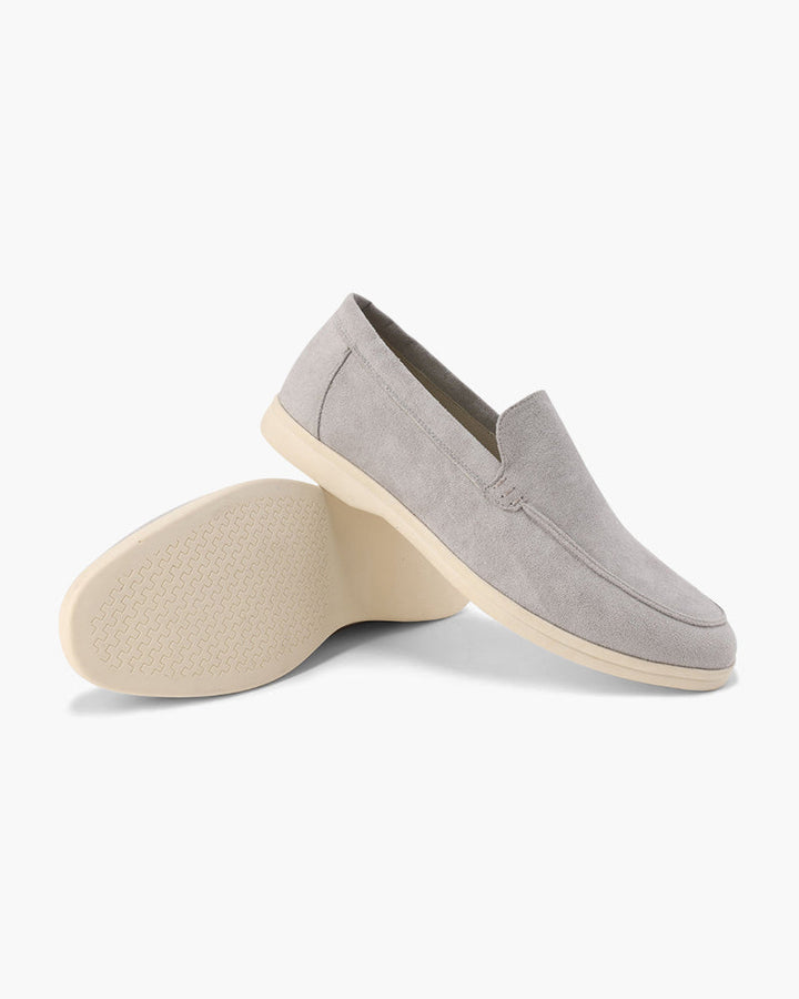 Alexis | Mocassin Homme en Daim Semelle Blanche