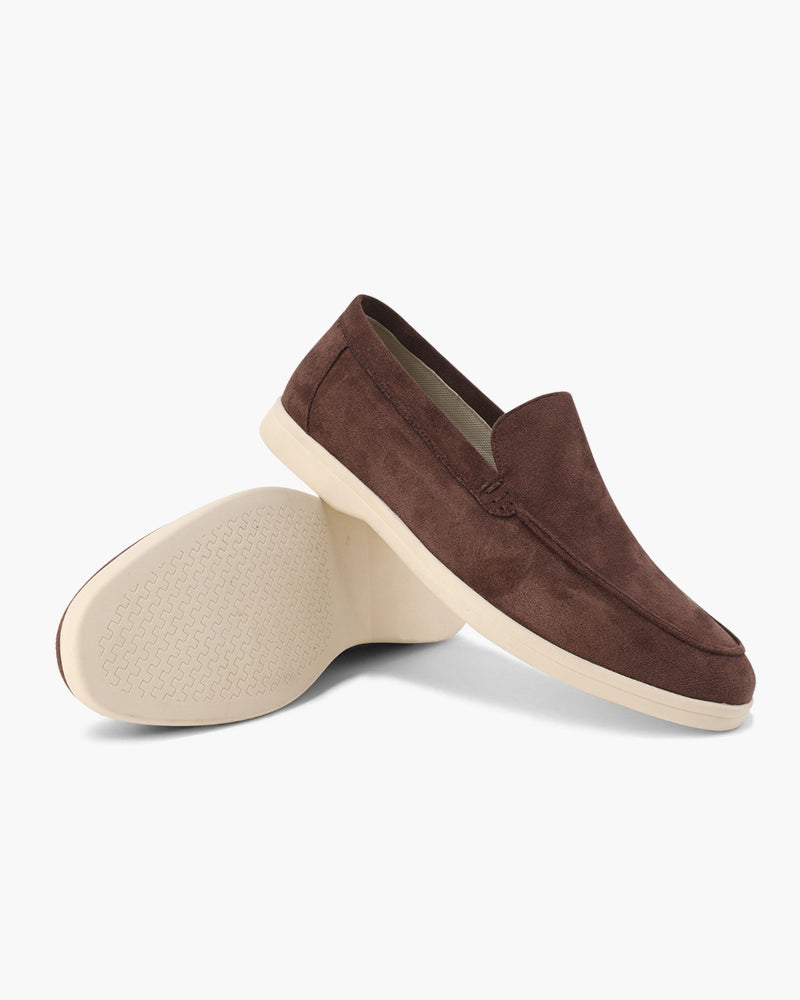 Alexis | Mocassin Homme en Daim Semelle Blanche