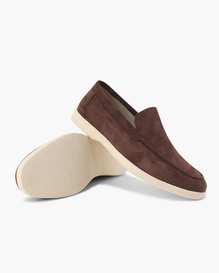 Alexis | Mocassin Homme en Daim Semelle Blanche