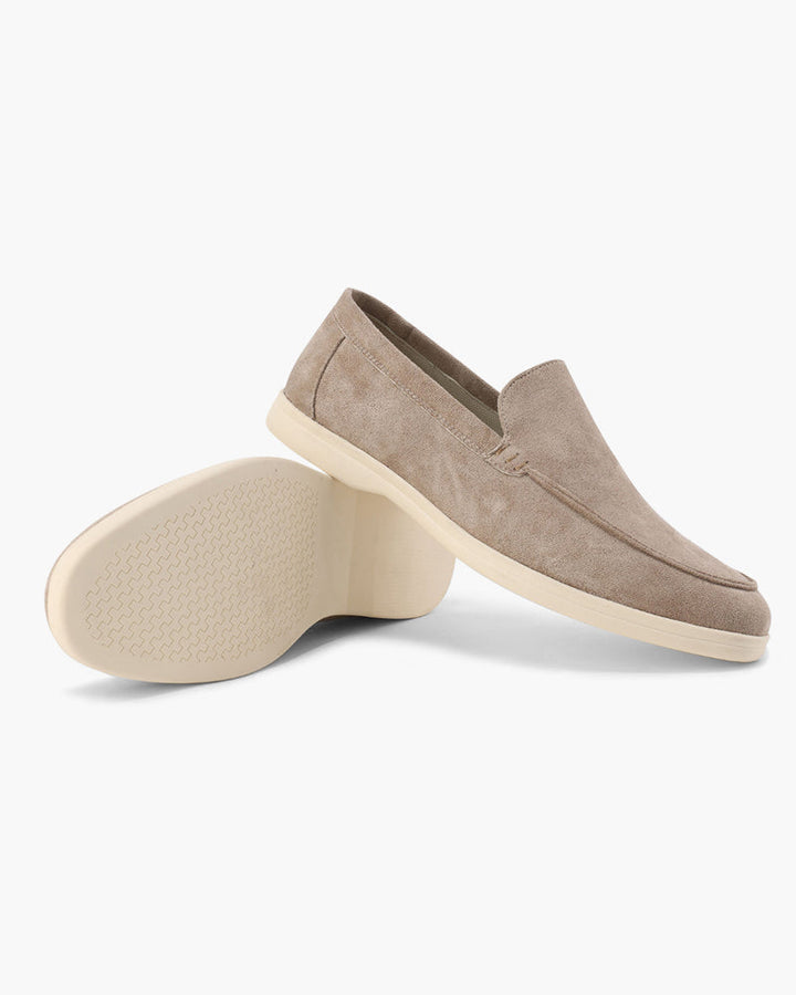 Alexis | Mocassin Homme en Daim Semelle Blanche