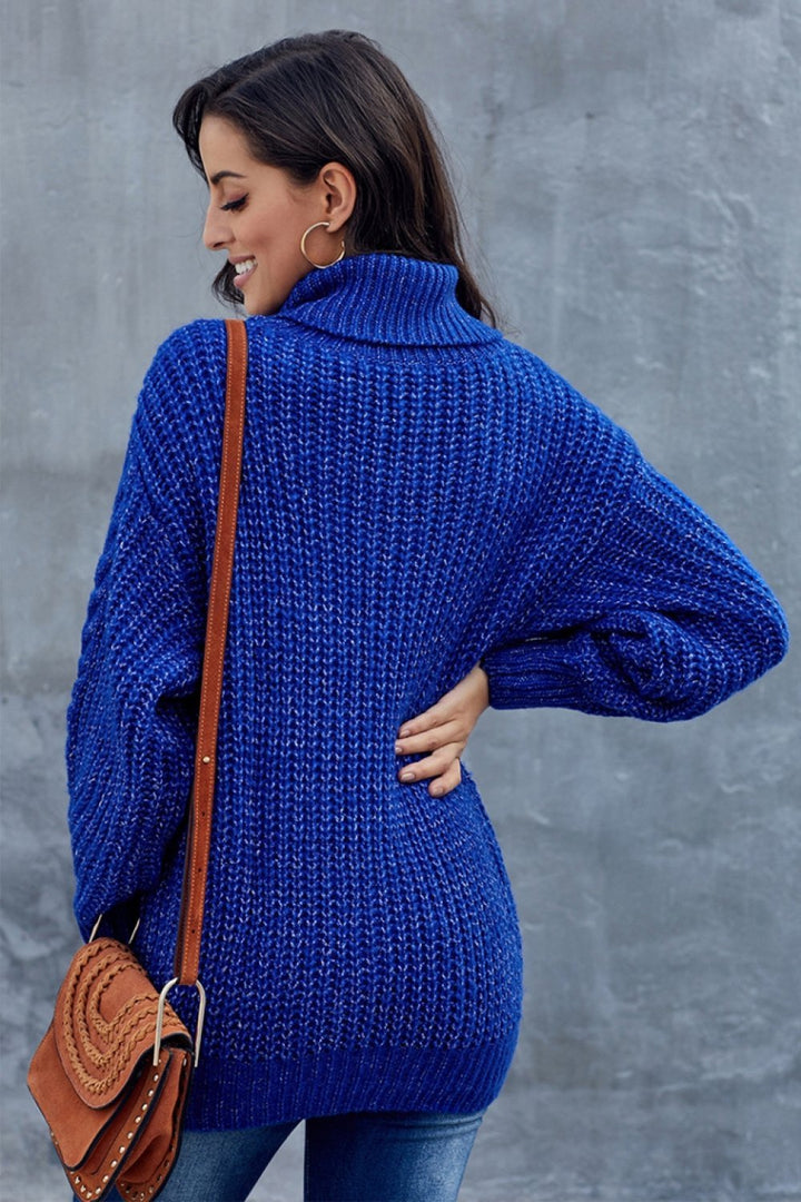 Alice | Pull Col Roulé Torsadé Femme Marron