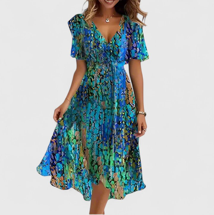Alice | Robe Fleurie Femme Midi Imprimé