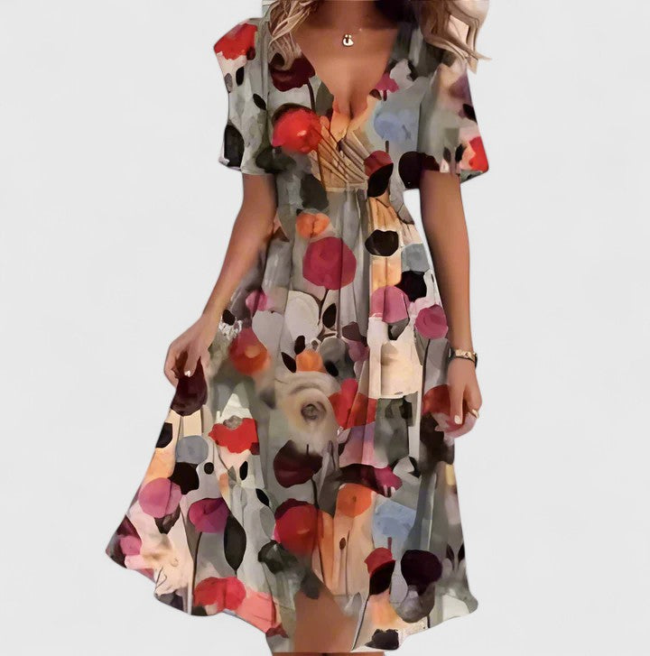 Alice | Robe Fleurie Femme Midi Imprimé