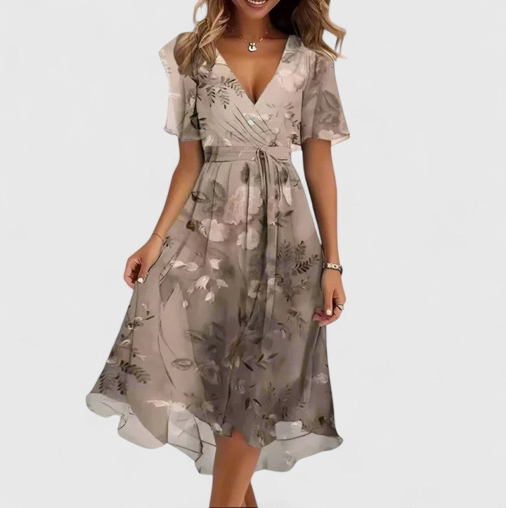 Alice | Robe Fleurie Femme Midi Imprimé