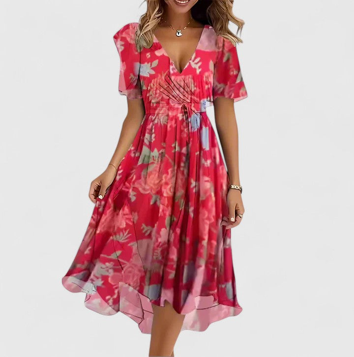 Alice | Robe Fleurie Femme Midi Imprimé