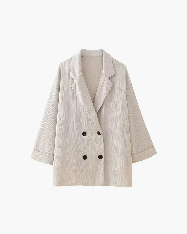 Anaïs | Ensemble Pyjama Femme Manches Longues Beige