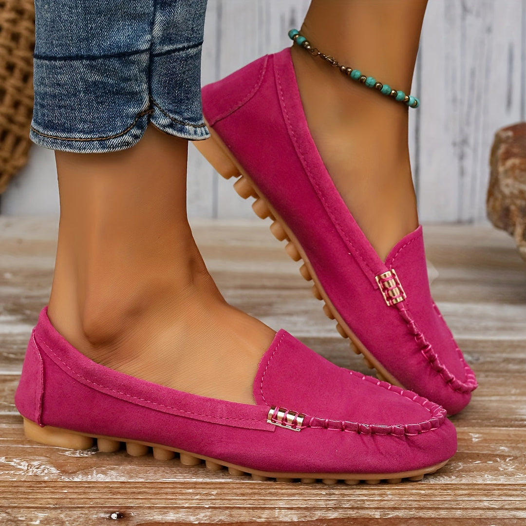 Anaïs | Mocassin Femme en Daim Turquoise