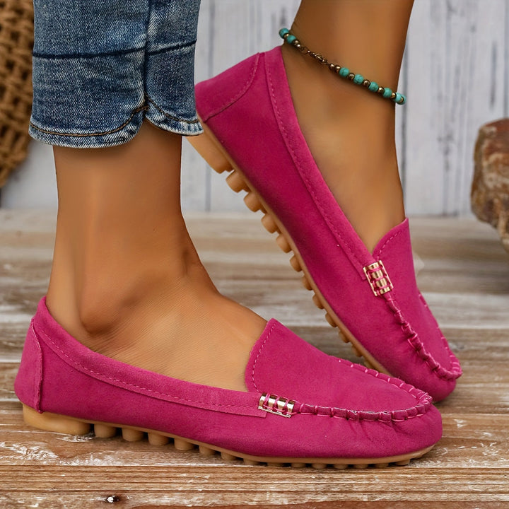 Anaïs | Mocassin Femme en Daim Turquoise