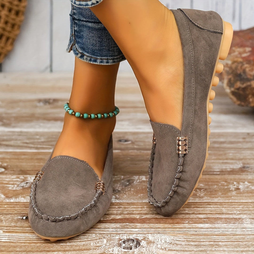 Anaïs | Mocassin Femme en Daim Turquoise