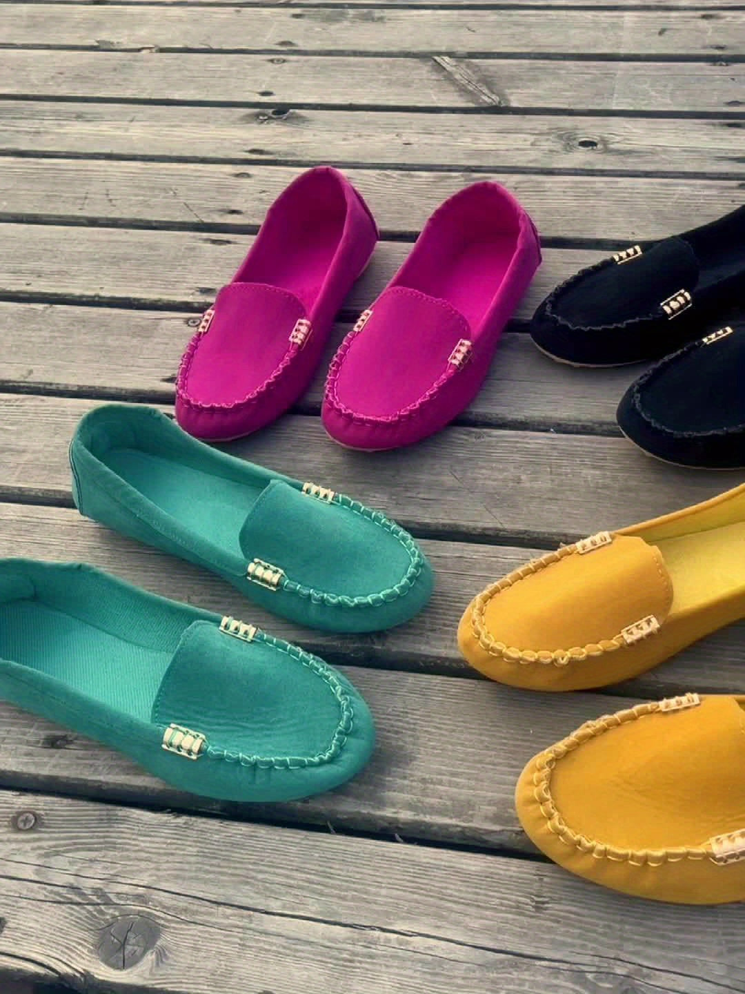 Anaïs | Mocassin Femme en Daim Turquoise